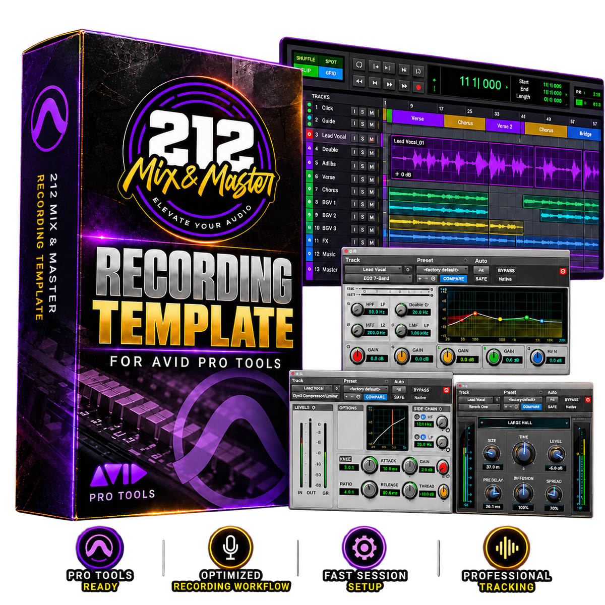 PRO TOOLS [STOCK] Recording Template